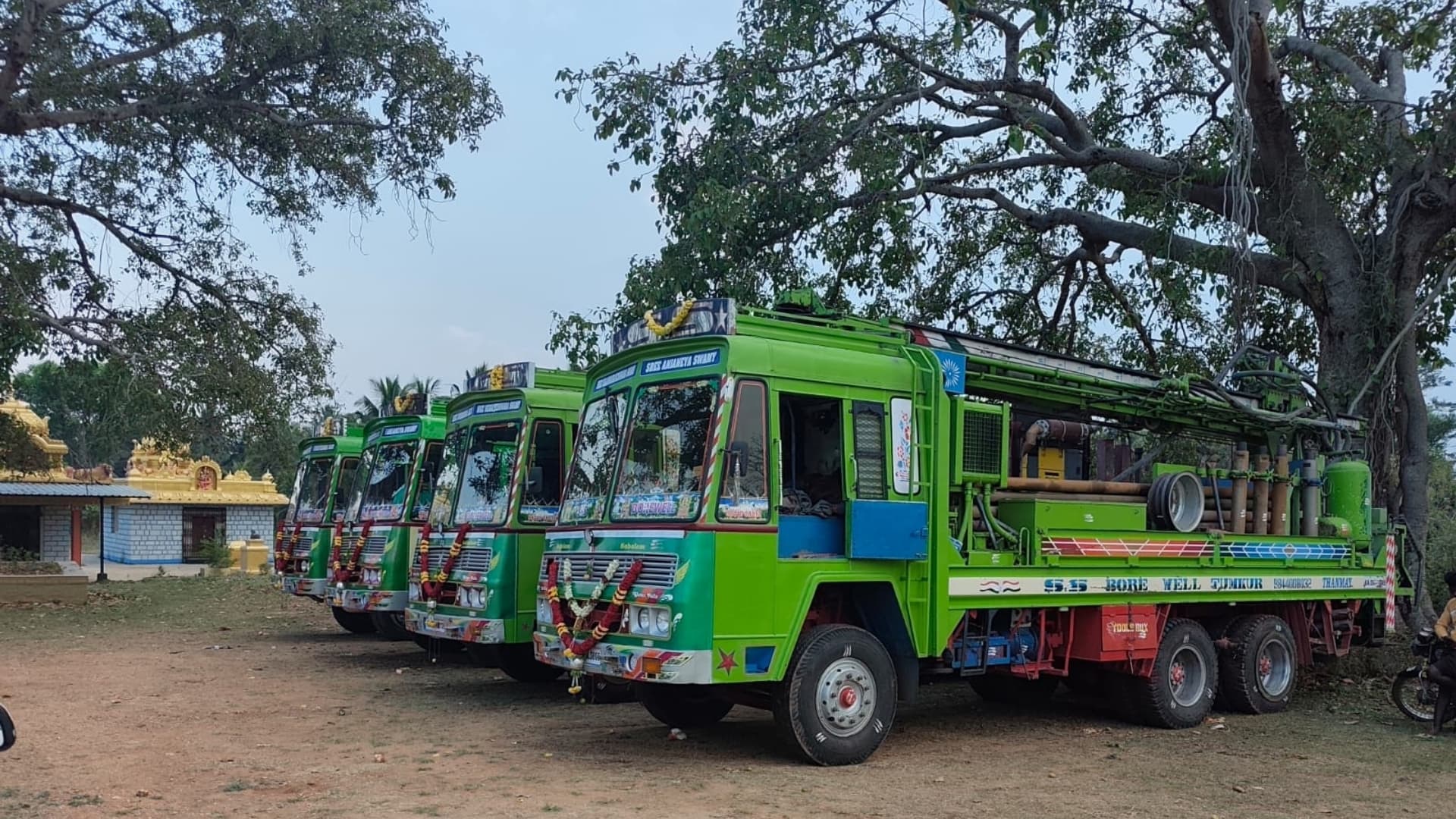 Testing water quality and yield after borewell completion