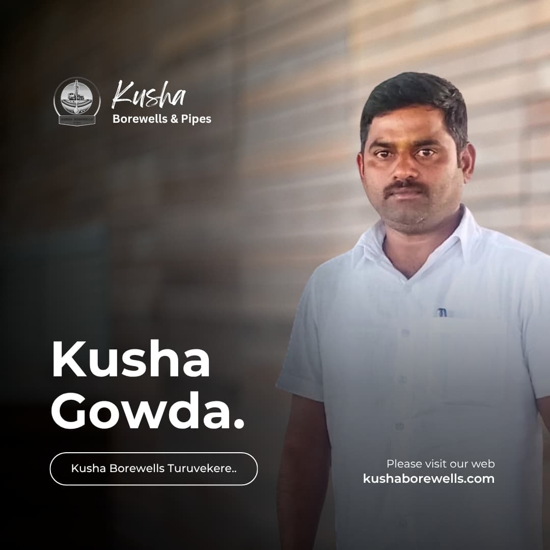 Kusha Borewells drilling rig in operation at a project site